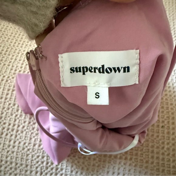 Superdown Pink Halter Mini Dress Size Small Backless Party Dress Revolve Brand - Picture 6 of 11